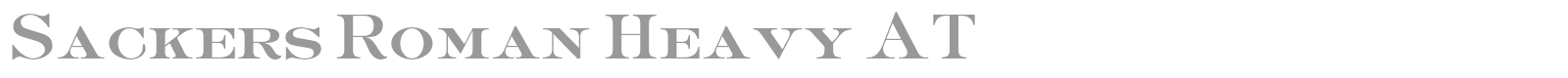 Sackers Roman Heavy AT font preview